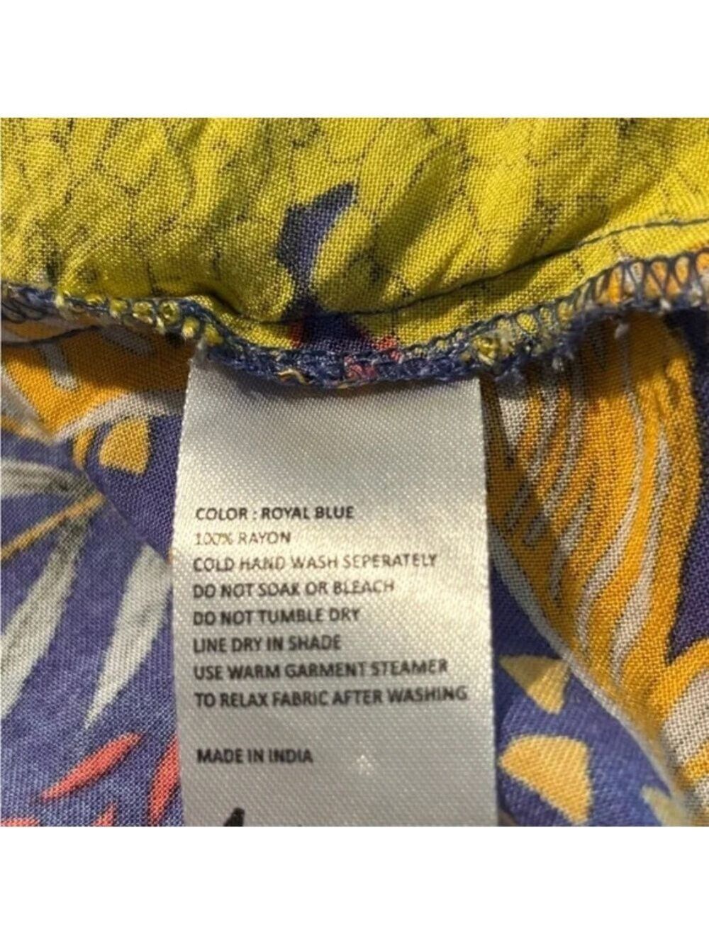 XIX Palms Honolulu Floral Wrap Blouse Size Small - Picture 5 of 10